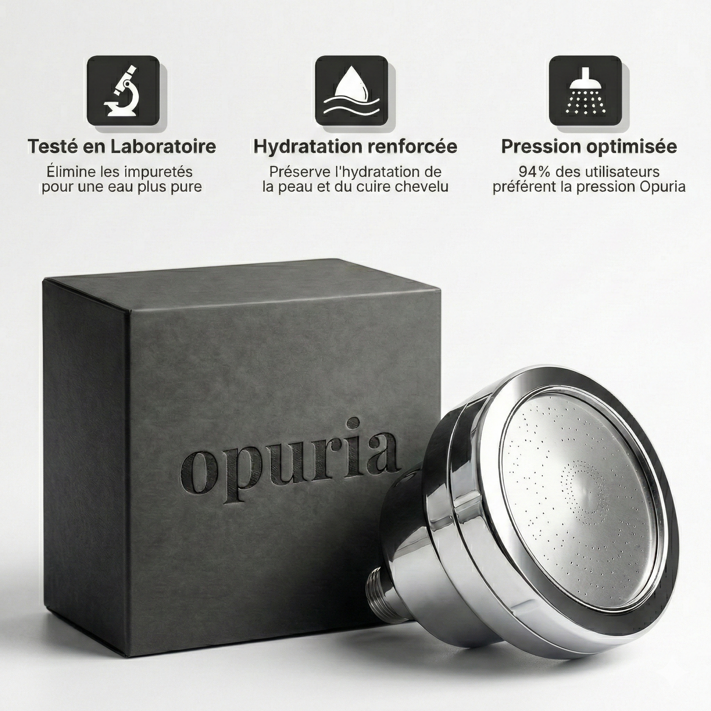 Pommeau de douche filtrant